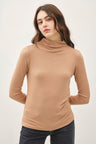 Be Cool Mock Neck Long Sleeve T-Shirt Trendsi Hanalas