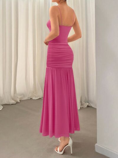 Ruched Maxi Cami Dress | Hanalas