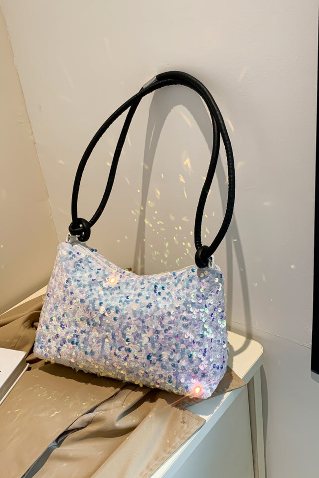 Sequin Double Strap Shoulder Bag | Hanalas