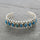 Artificial Turquoise Alloy Open Bracelet | Hanalas