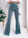 High Waist Flare Pants Trendsi Hanalas