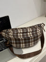 Plaid Adjustable Strap Crossbody Bag Trendsi Hanalas