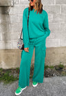 Full Size Round Neck Long Sleeve Top and Drawstring Pants Set Trendsi Hanalas