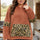 Plus Size Leopard Kangaroo Pocket Long Sleeve Hoodie Trendsi Hanalas