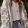 Sherpa Star V-Neck Cardigan with Pockets | Hanalas