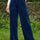 Velvet Wide Leg Pants with Pockets | Hanalas