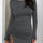 Side Drawstring Round Neck Long Sleeve Dress Trendsi Hanalas