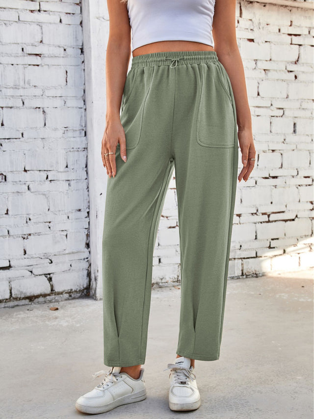 Lovelet Drawstring Pants with Pockets | Hanalas