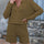Johnny Collar Long Sleeve Top and Shorts Sweater Set | Hanalas