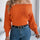 Cable Knit Off-Shoulder Long Sleeve Sweater Trendsi Hanalas