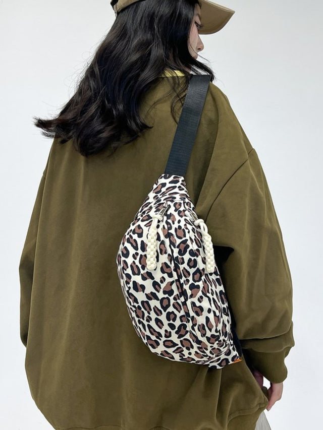 Leopard Nylon Crossbody Bag Trendsi Hanalas