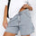 Washed High Rise Denim Shorts | Hanalas
