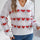 Heart Johnny Collar Long Sleeve Sweater | Hanalas