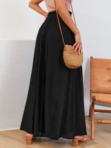 Drawstring Wide Leg Pants with Pockets Trendsi Hanalas