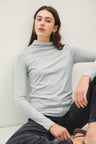 Be Cool Mock Neck Long Sleeve T-Shirt Trendsi Hanalas