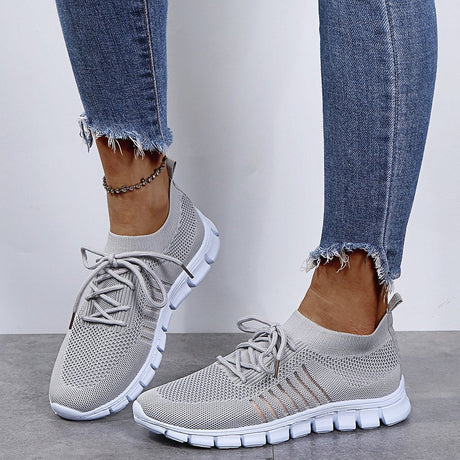 Breathable Mesh Lace Up Sneakers | Hanalas