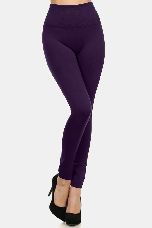 Yelete Seamless High Waist Fleece Leggings | Hanalas