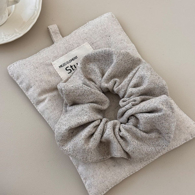 3-Piece Ruched Heathered Elastic Hair Scrunchy Trendsi Hanalas