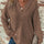 Waffle Knit Long Sleeve Drawstring Hooded Top | Hanalas