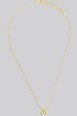 Fame Gold Dipped Bubble Letter Pendant Necklace