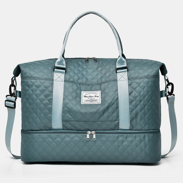 Diamond Grid Oxford Cloth Oversize Travel Bag | Hanalas