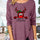 Full Size Reindeer Round Neck Long Sleeve T-Shirt | Hanalas