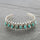 Artificial Turquoise Alloy Open Bracelet | Hanalas