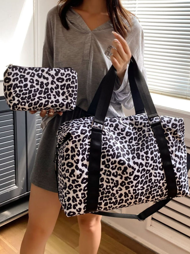 Oxford Cloth Leopard 2-Piece Bag Set Trendsi Hanalas