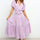 Tied Back Tiered Short Sleeve Midi Dress | Hanalas