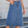 Slit Back Midi Denim Skirt | Hanalas