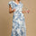 Umgee Full Size Two Tone Landscape Print Midi Dress Plus Size | Hanalas