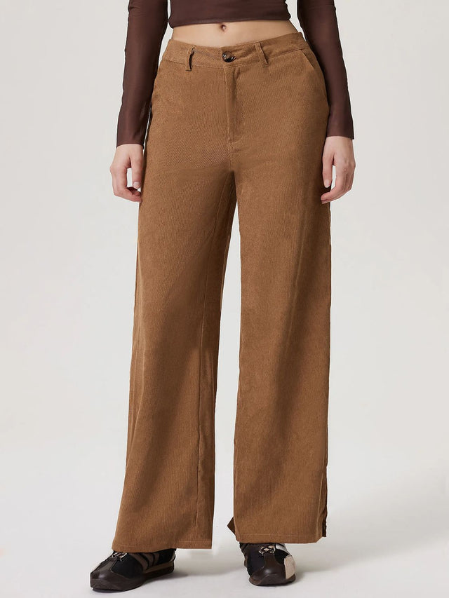 Wide Leg Pants with Pockets | Hanalas