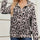 Full Size Leopard Collared Neck Zip Up Jacket | Hanalas