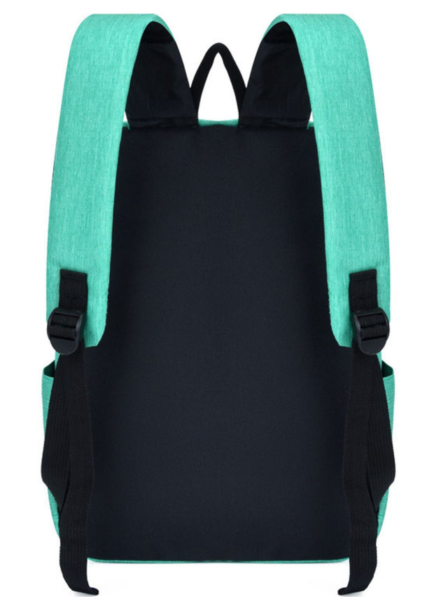 Solid Color Nylon Backpack Bag | Hanalas