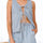 Tied Front V-Neck Vest and Shorts Denim Set | Hanalas