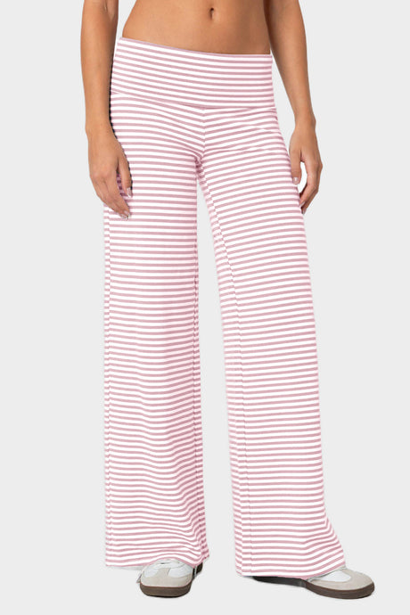 Striped Wide Leg Pants | Hanalas
