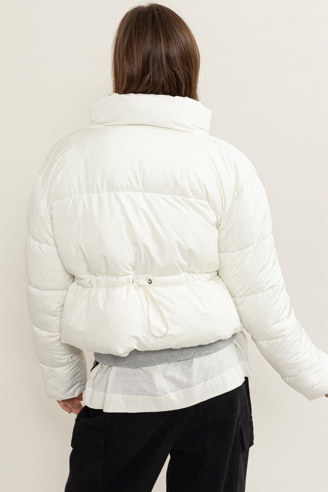 HYFVE Quilted Back Drawstring Puffer Jacket | Hanalas