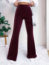 High Waist Flare Pants Trendsi Hanalas