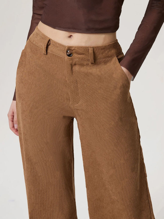 Wide Leg Pants with Pockets | Hanalas