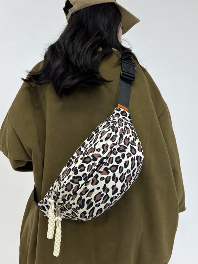 Leopard Nylon Crossbody Bag Trendsi Hanalas