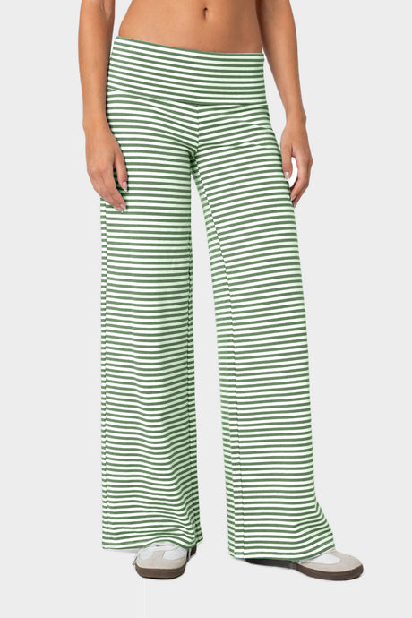 Striped Wide Leg Pants | Hanalas
