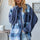 OH Plaid Button Up Long Sleeve Shacket with Breast Pockets | Hanalas