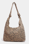 Fame Leopard Knotted Strap Shoulder Bag | Hanalas