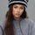 Fuzzy Contrast Striped Thermal Hat | Hanalas