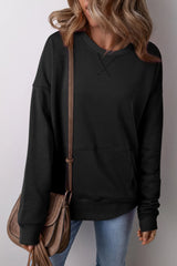 Round Neck Long Sleeve Sweatshirt