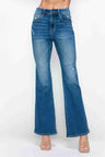 bytos Full Size High Rise Bootcut Jeans with Pockets | Hanalas