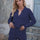 Johnny Collar Long Sleeve Top and Shorts Sweater Set | Hanalas