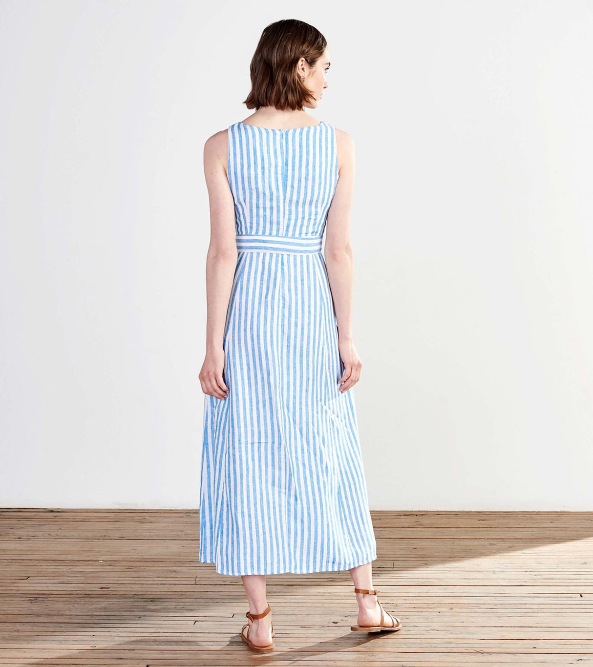 Isla Maxi Dress - French Blue Stripes