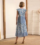 Aria Midi Dress - Shibori Mix