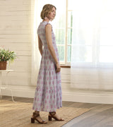 Smocked Maxi Dress - Wildflower Seersucker